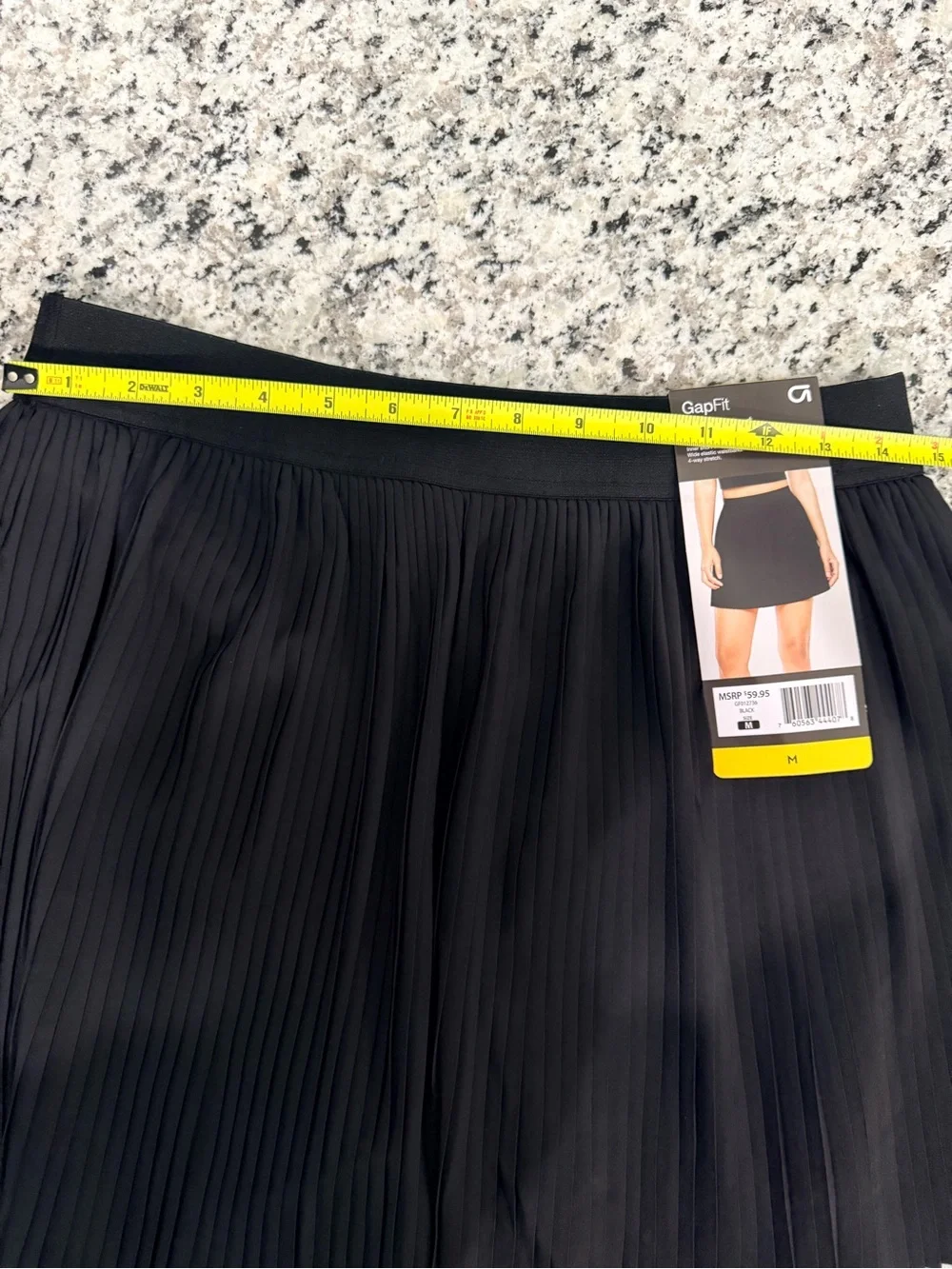 GAP Black Pleated Skorter Skirt size M, NWT - Picture 5 of 5